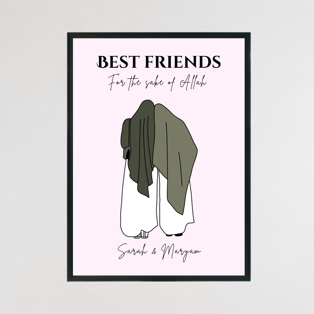 Personalised Islamic Best Friend Print