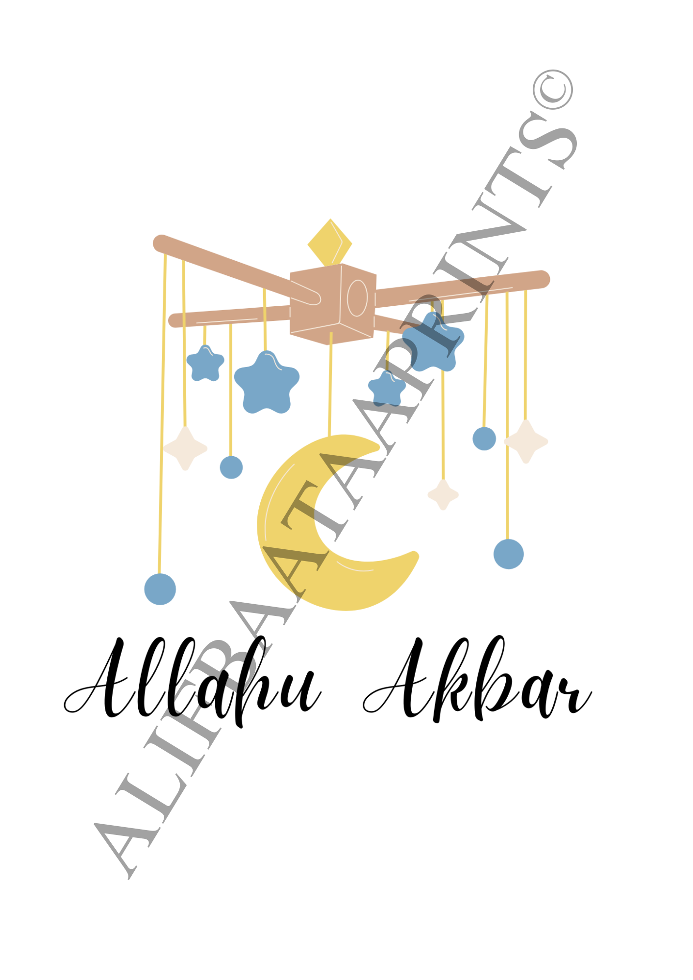 Daily Islamic Adhkar Wall Print Set - Set of 3