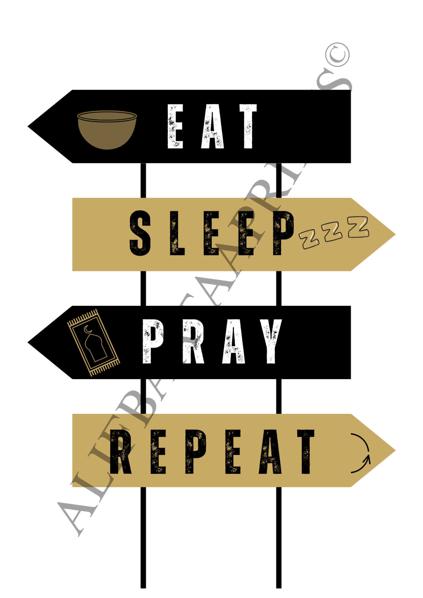 Eat, Sleep, Pray, Repeat