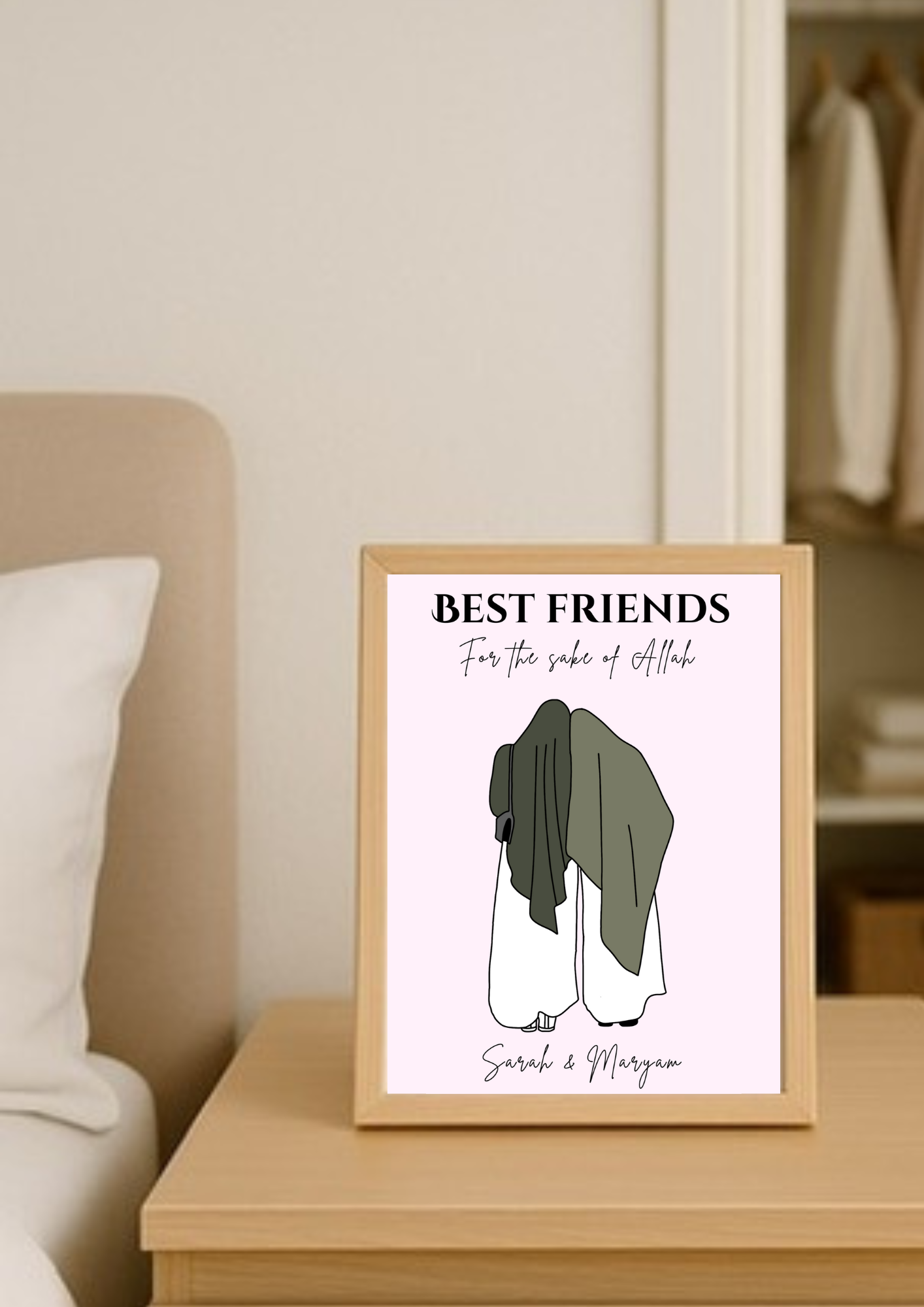 Personalised Islamic Best Friend Print