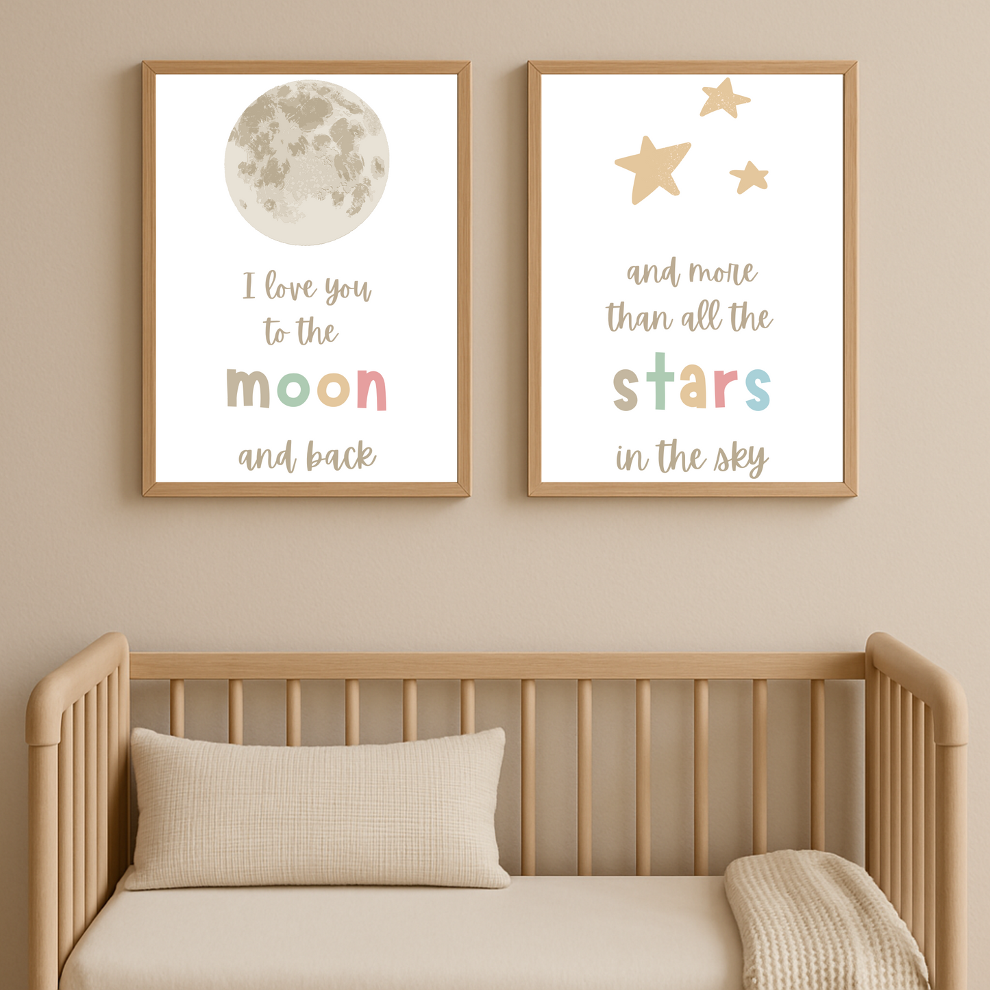 I Love You Wall Print Set - Set of 2