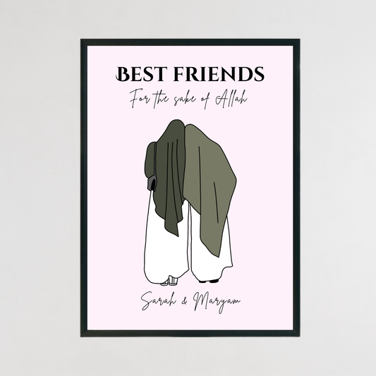 Personalised Islamic Best Friend Print