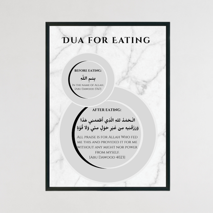Dua for Eating Islamic Wall Print
