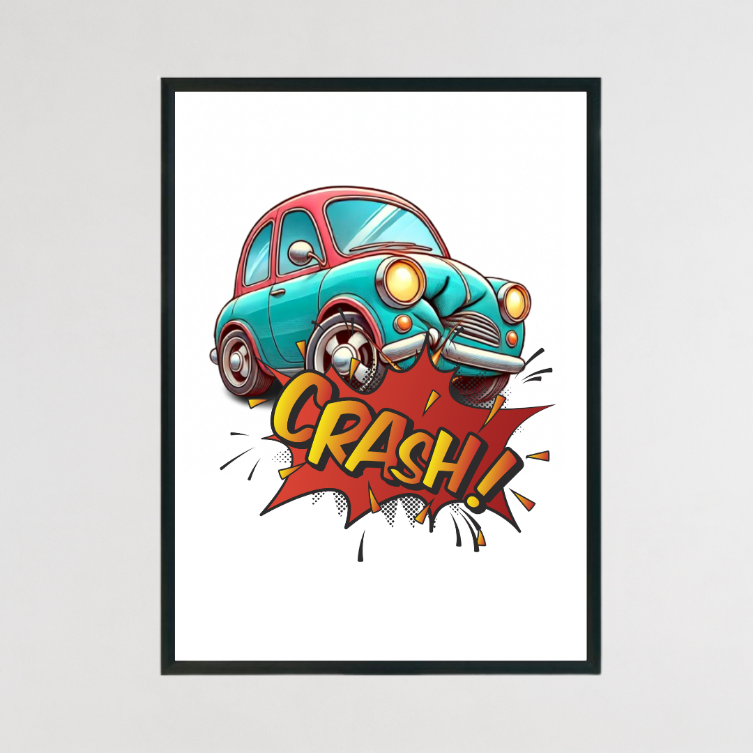 Onomatopoeia Crash Print