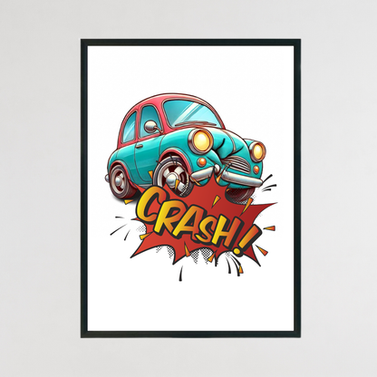 Onomatopoeia Crash Print