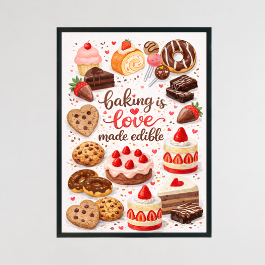 Baking Quote Kitchen Print