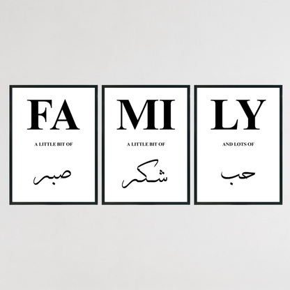 Set of 3 Family