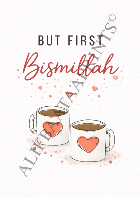 Bismillah Tea Print